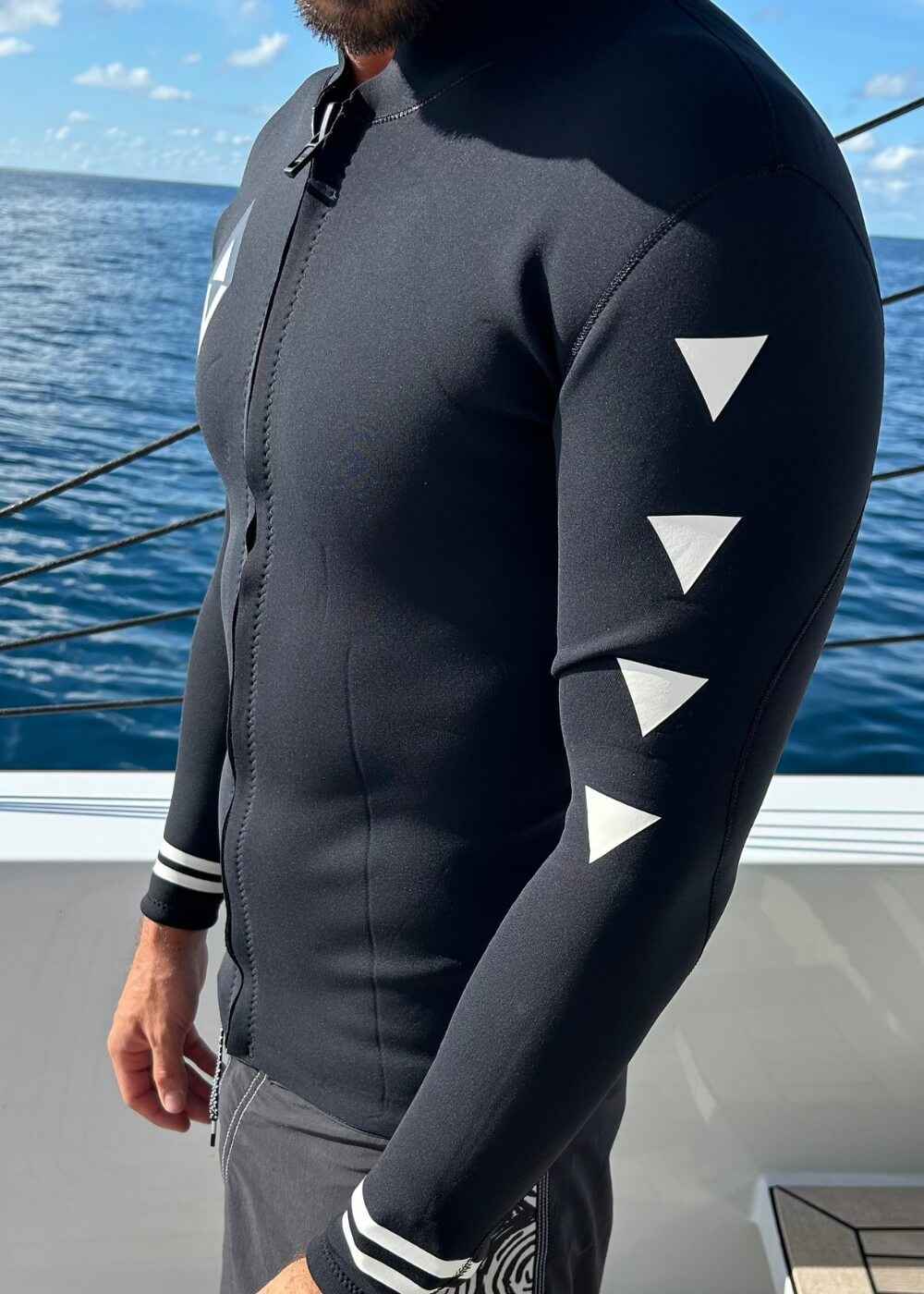 Black Tip Neoprene Jacket