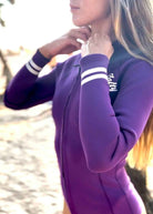 Purple Coral Neoprene Wetsuit Jacket