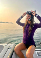 Purple Coral Neoprene Wetsuit Jacket